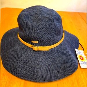 Blue‎ Wide-Brimmed Hat with Durable Fabric